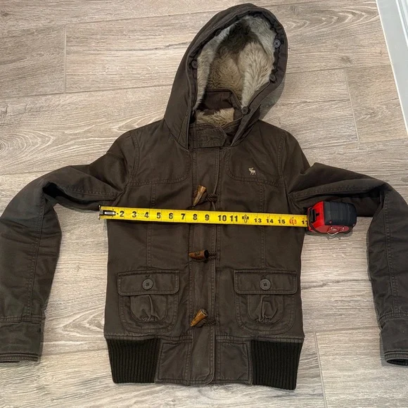 ABERCROMBIE Y2K FAUX FUR UTILITY JACKET - Picture 10 of 12